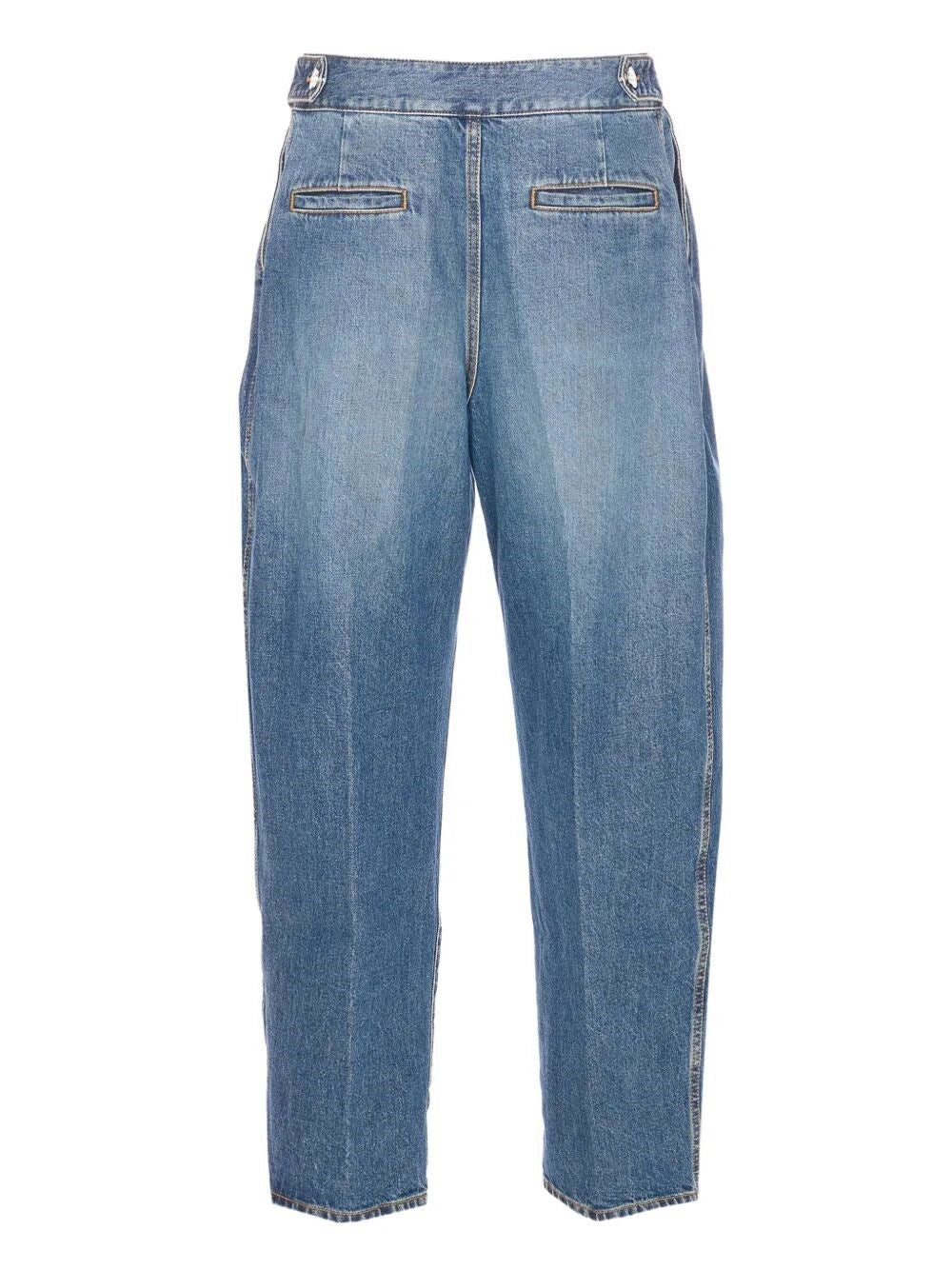 Alaia Women Pleated Denim Pants ALAIA