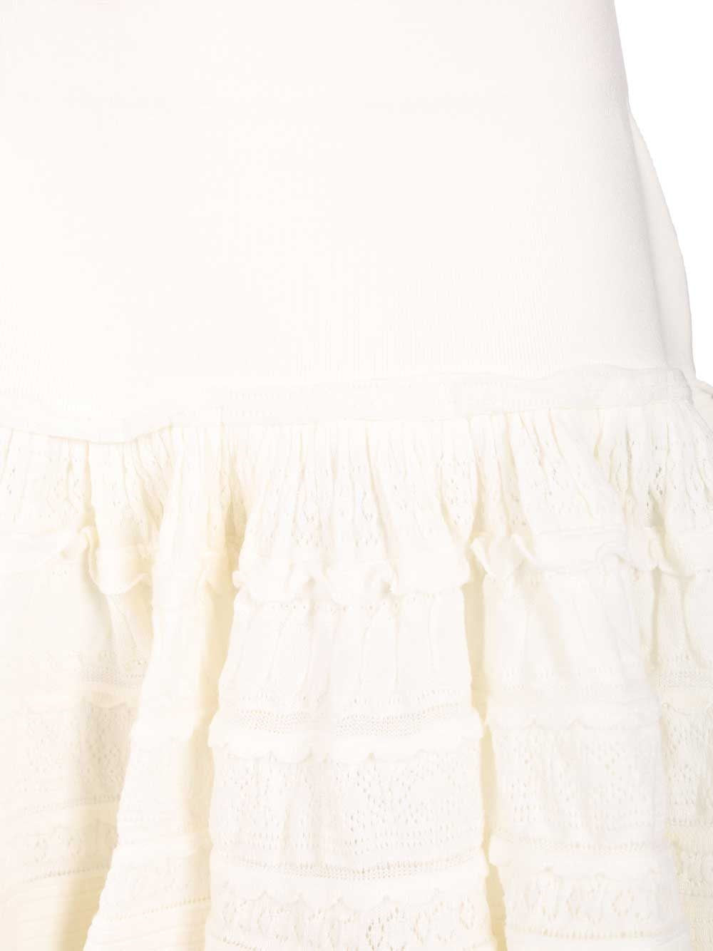 Alaïa Women "Crinoline" Mini Skirt With Ruffles ALAIA