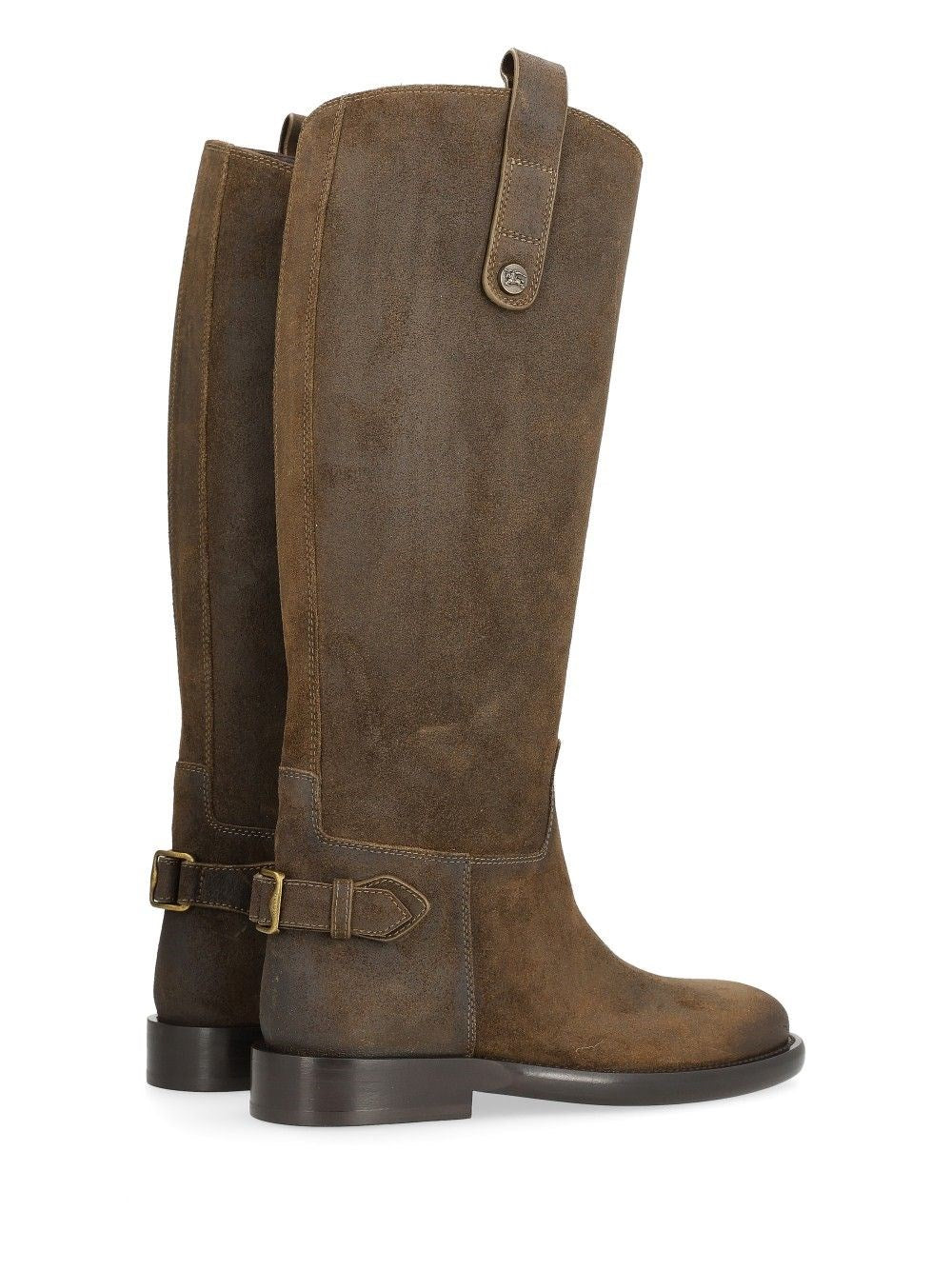 Burberry Women Cavalier Suede Boots BURBERRY