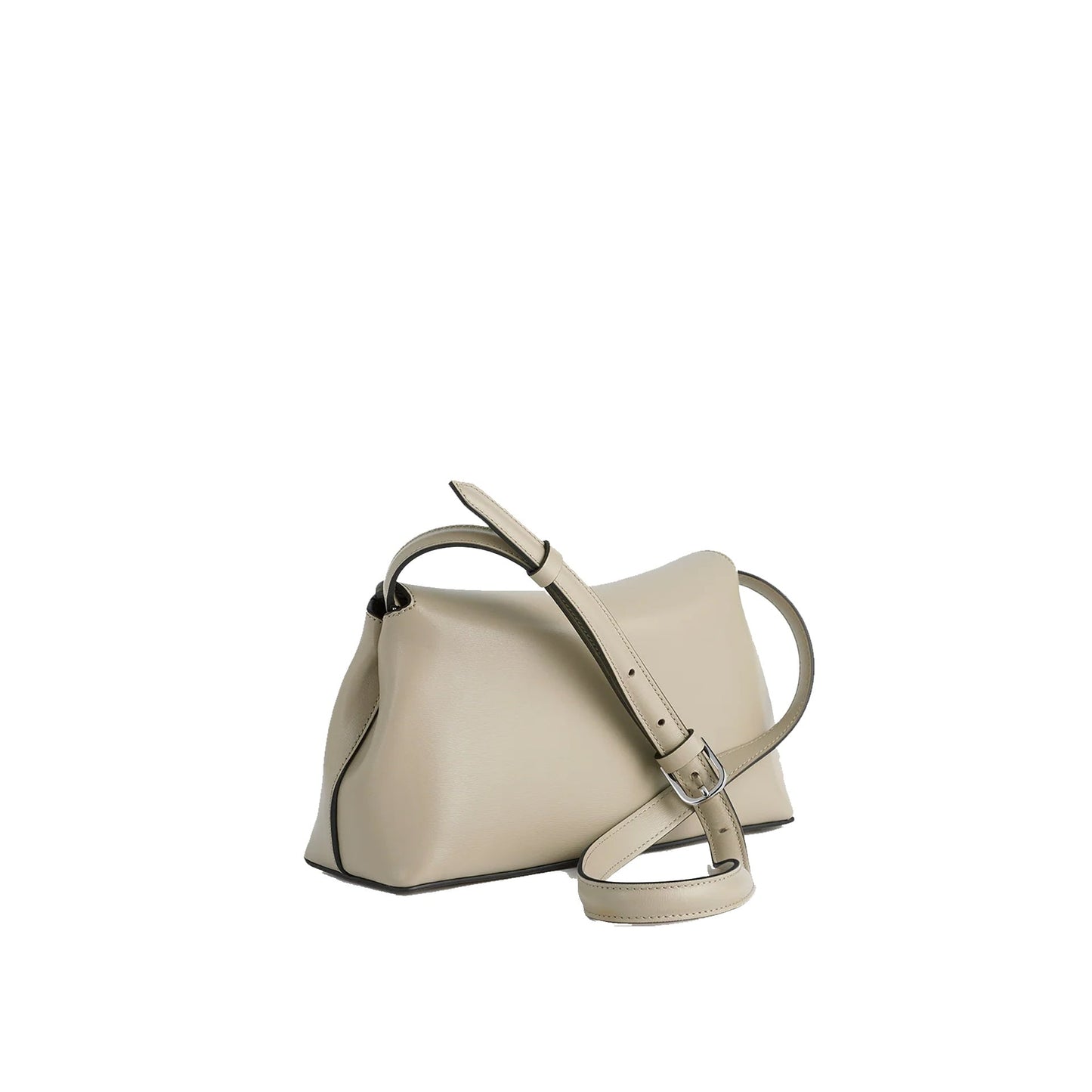 Toteme T-Lock Leather Clutch Bag Women TOTEME