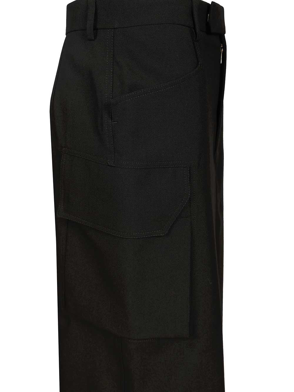 Rick Owens Women Firebanks Wool Midi Skirt RICK OWENS