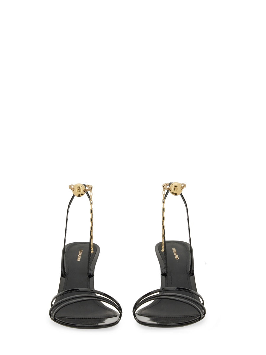 Ferragamo Women Sandal With Chain FERRAGAMO