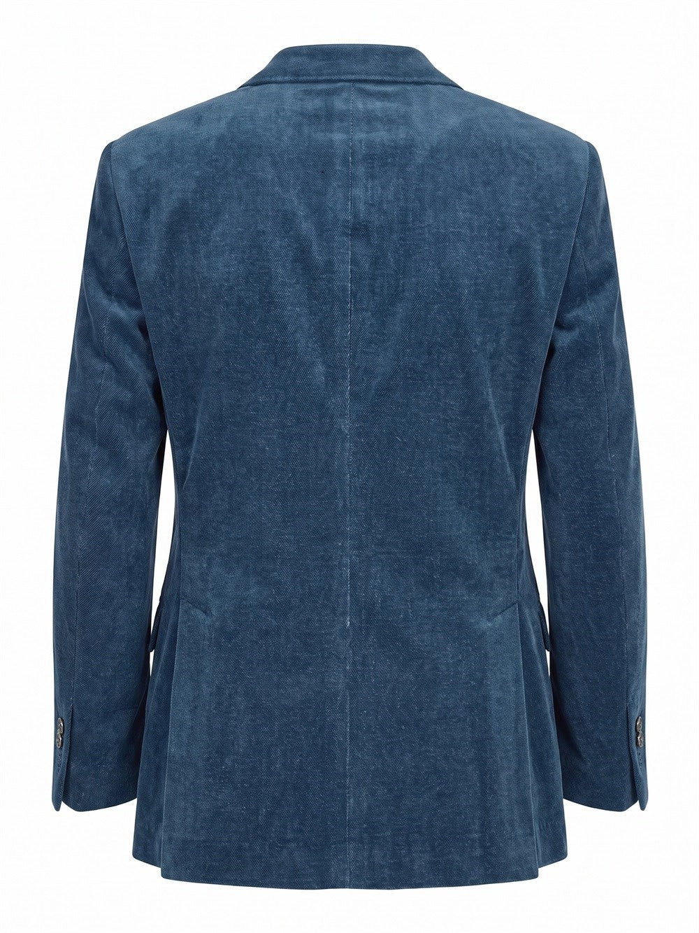Brunello Cucinelli Men Denim-Effect Tailor Blazer BRUNELLO CUCINELLI