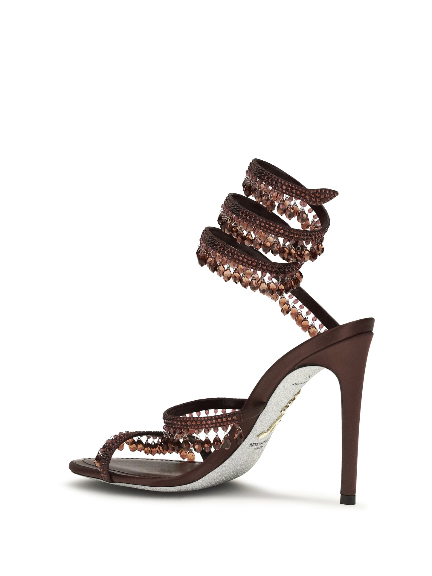 Rene Caovilla Women Chandelier Sandals In Satin RENE CAOVILLA