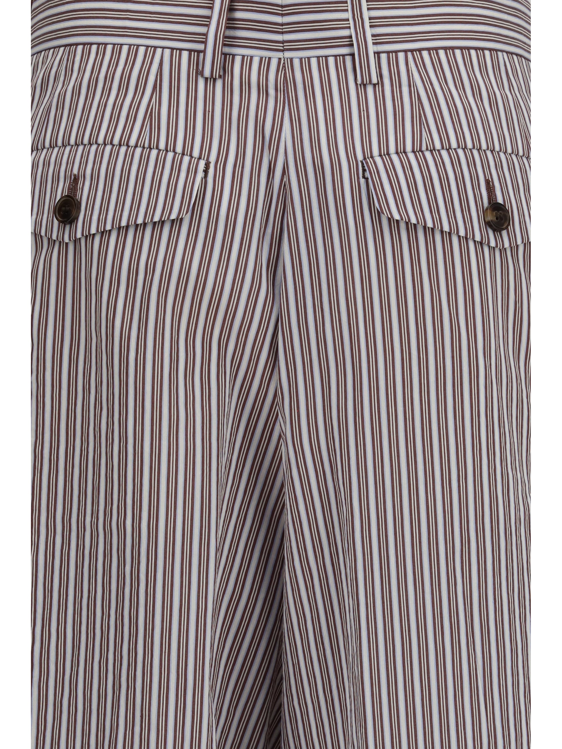 Dries Van Noten Women Striped Pleated Pants DRIES VAN NOTEN