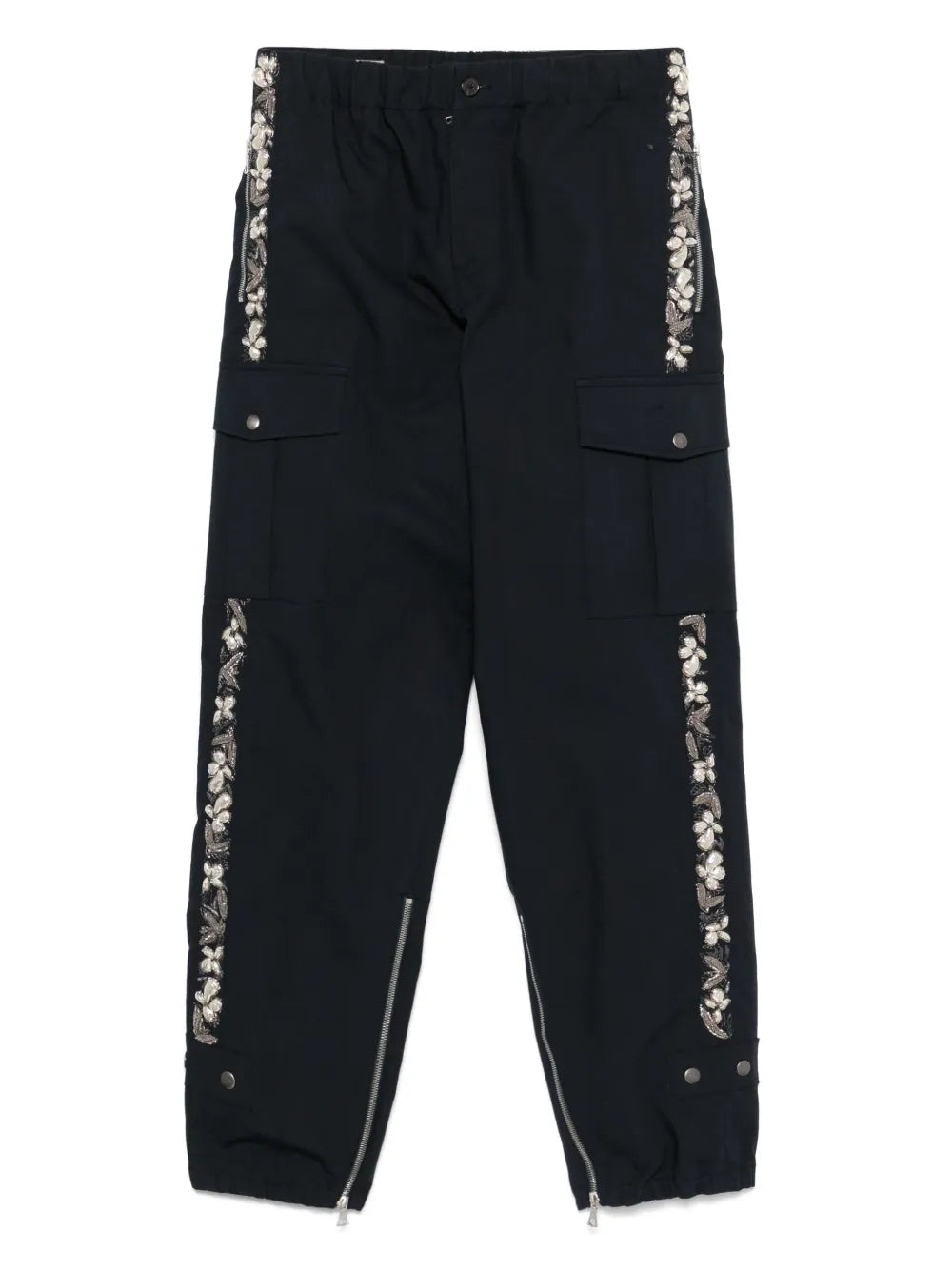 Dries Van Noten Men Pebb Gd Emb 1146 M.W.Pants Nav DRIES VAN NOTEN