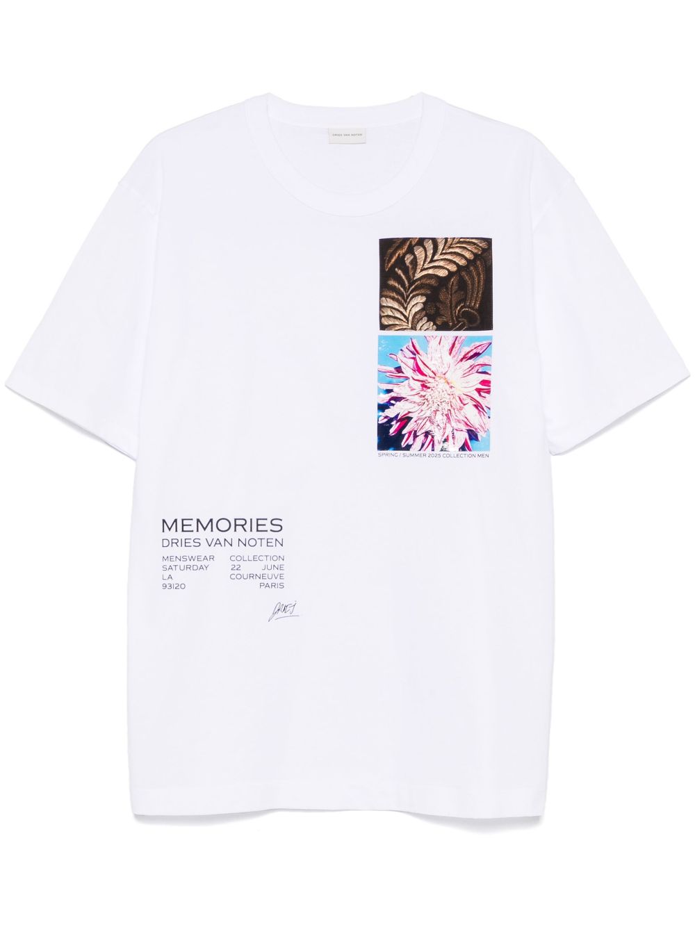 Dries Van Noten Men Heer Pr 1600 M.K.Ss.T-Shirt Whi DRIES VAN NOTEN