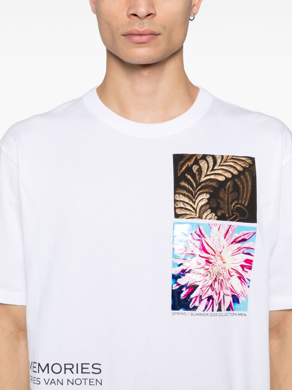 Dries Van Noten Men Heer Pr 1600 M.K.Ss.T-Shirt Whi DRIES VAN NOTEN