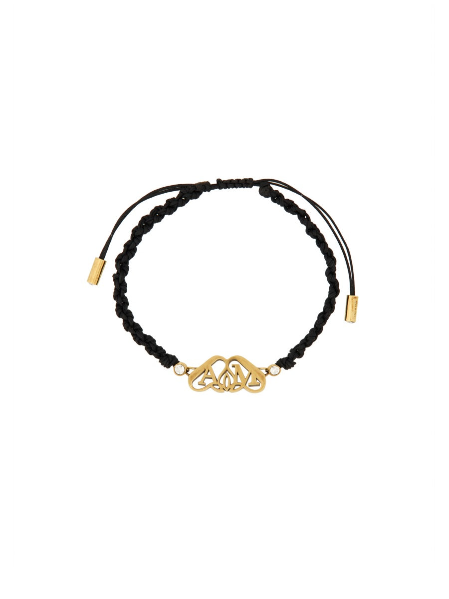 Alexander Mcqueen Women Friendship Bracelet With "Seal" Logo ALEXANDER MCQUEEN