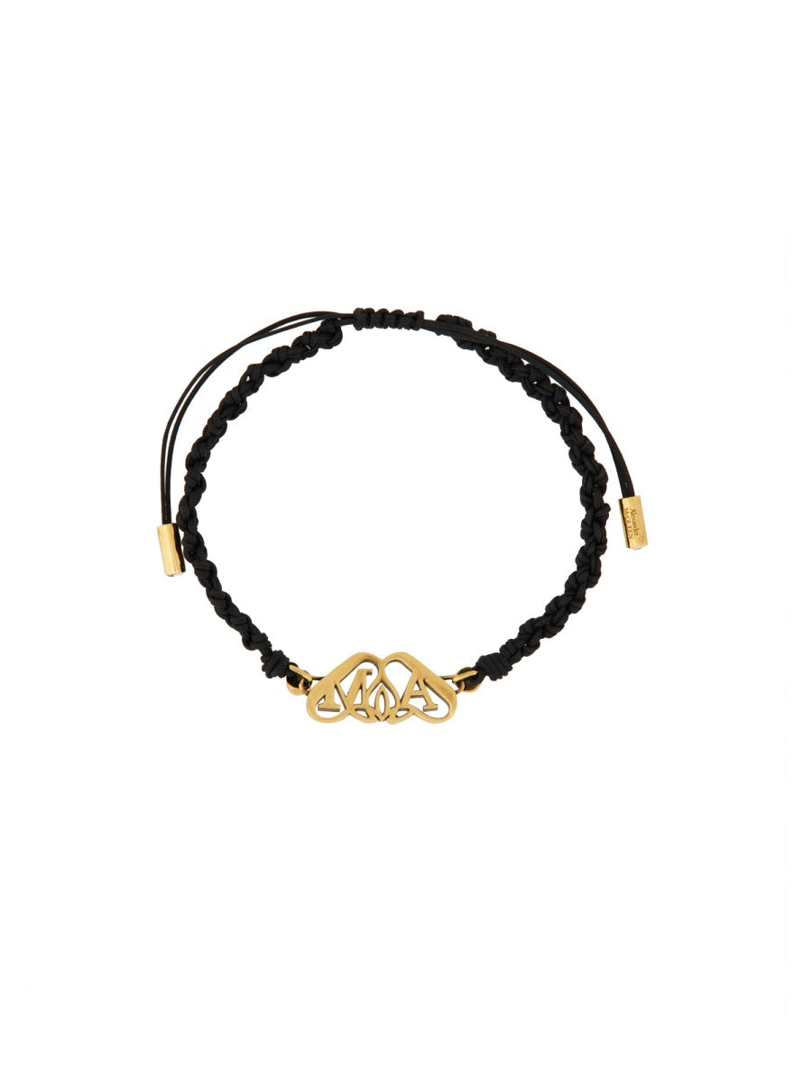 Alexander Mcqueen Women Friendship Bracelet With "Seal" Logo ALEXANDER MCQUEEN