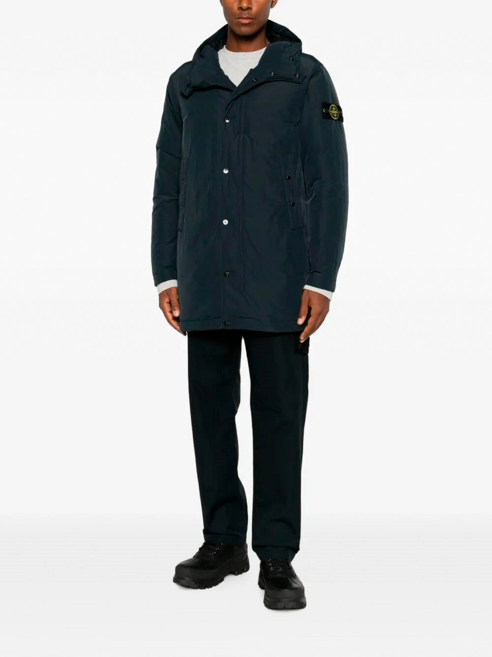 Stone Island Men Micro Twill Long Parka STONE ISLAND