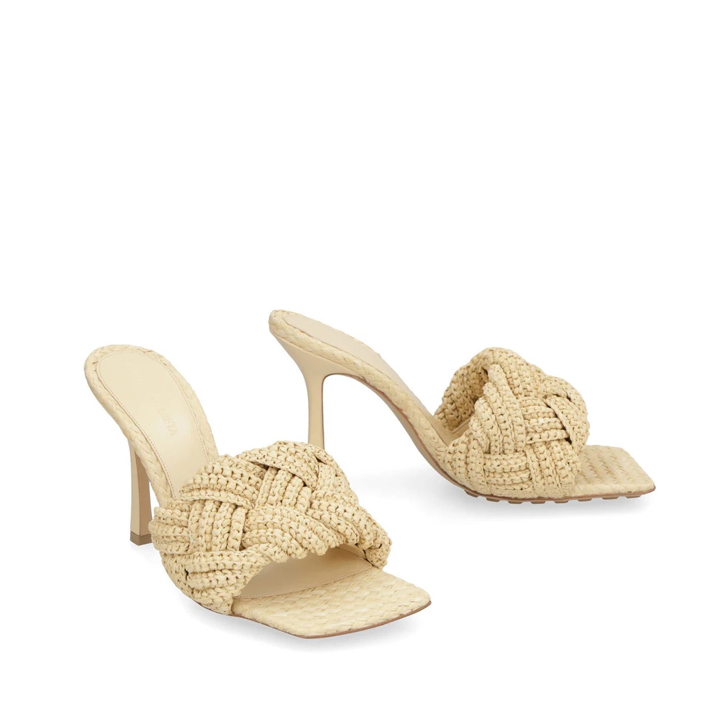 Bottega Veneta Lido Raffia Mules Women BOTTEGA VENETA