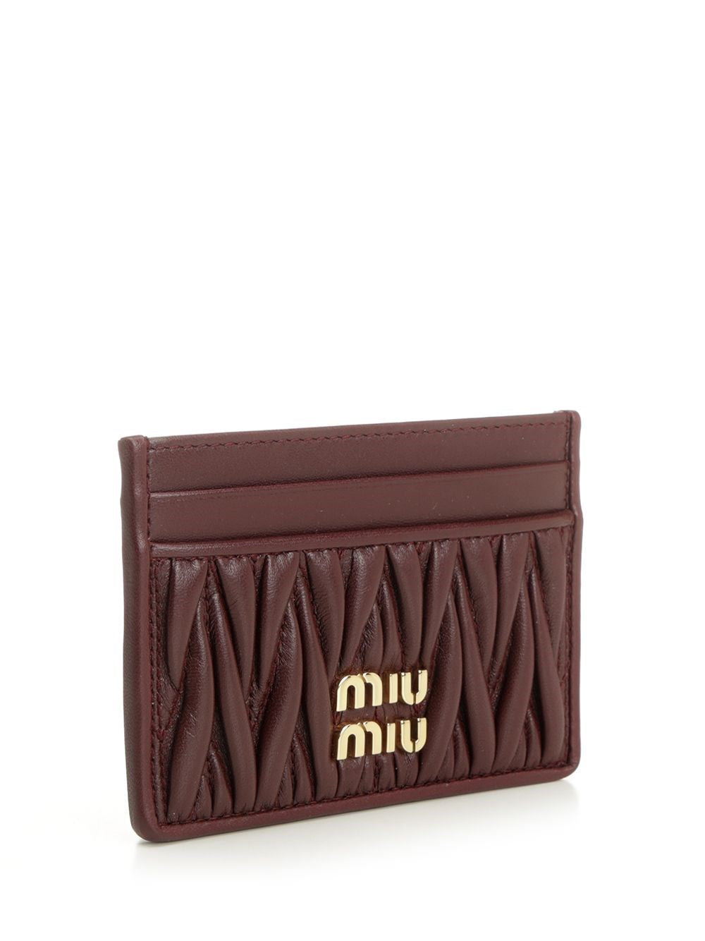 Miu Miu Women Quilted Card Holder MIU MIU