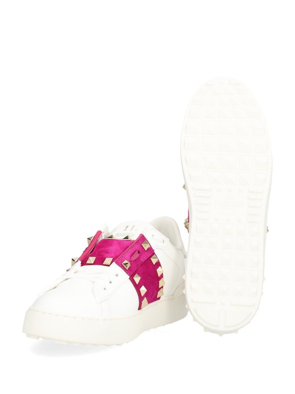 Valentino Garavani Women Rockstud Untitled Leather Sneakers VALENTINO GARAVANI
