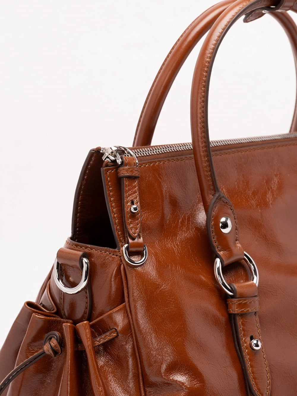 Miu Miu Women Shiny Leather Handbag MIU MIU