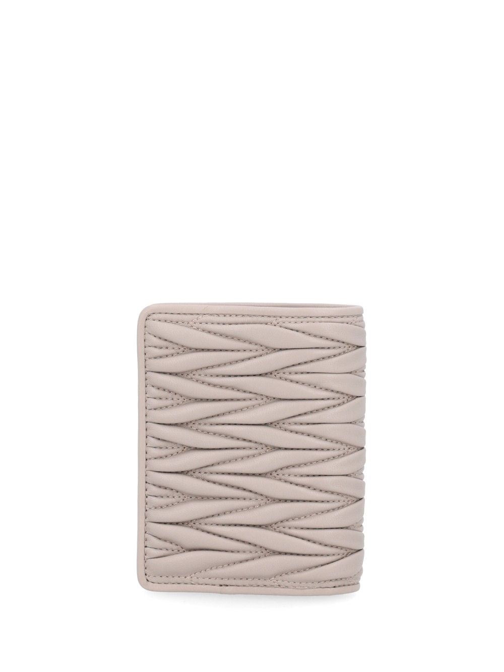 Miu Miu Women Compact Matelassé Leather Wallet MIU MIU