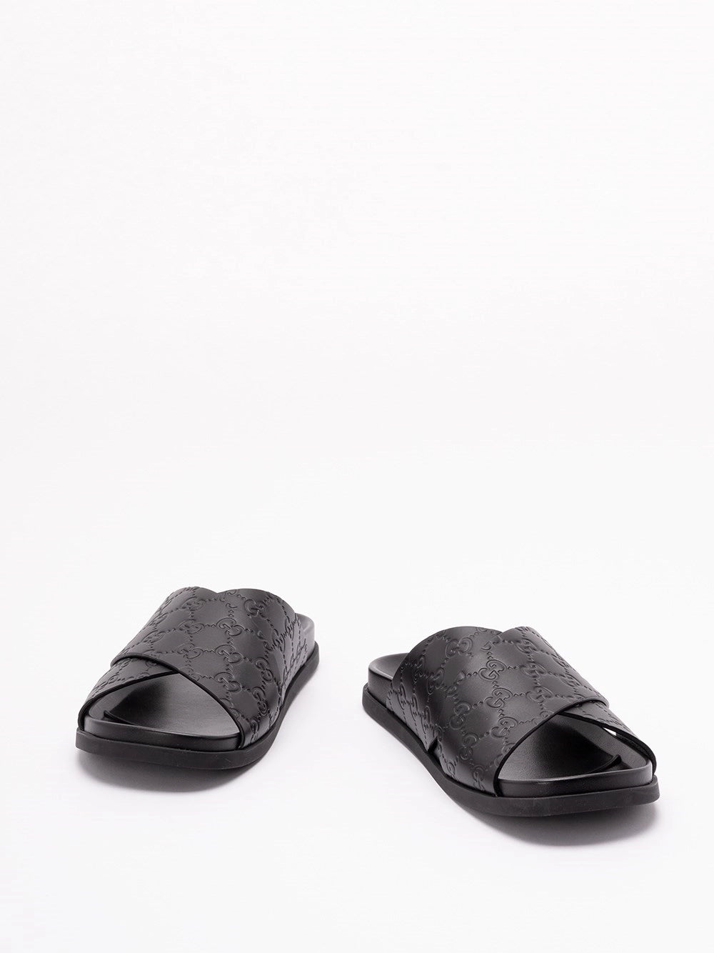 Gucci Men `Gg` Criss-Cross Sandals GUCCI