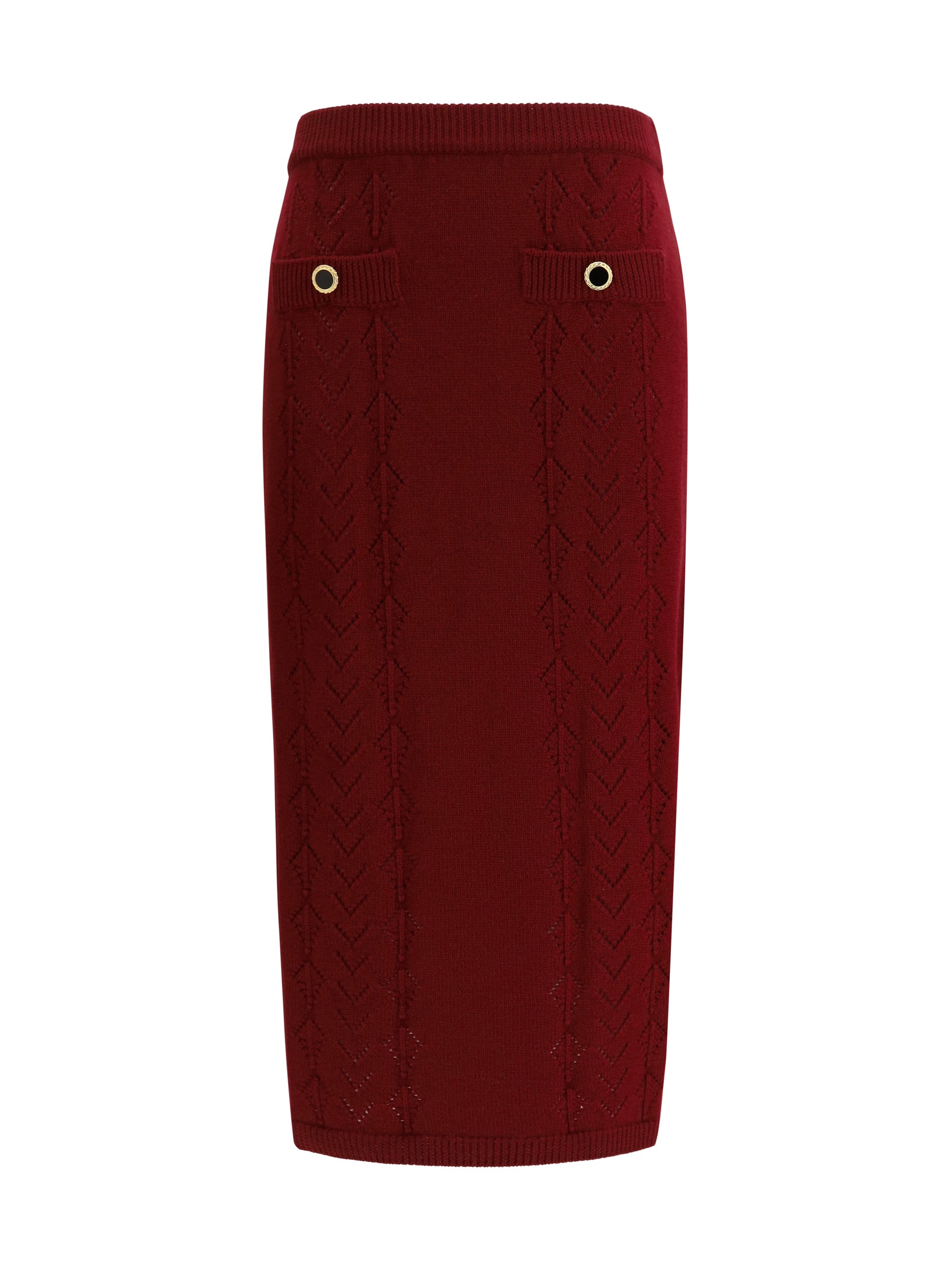 Alessandra Rich Women Merino Wool Midi Skirt ALESSANDRA RICH