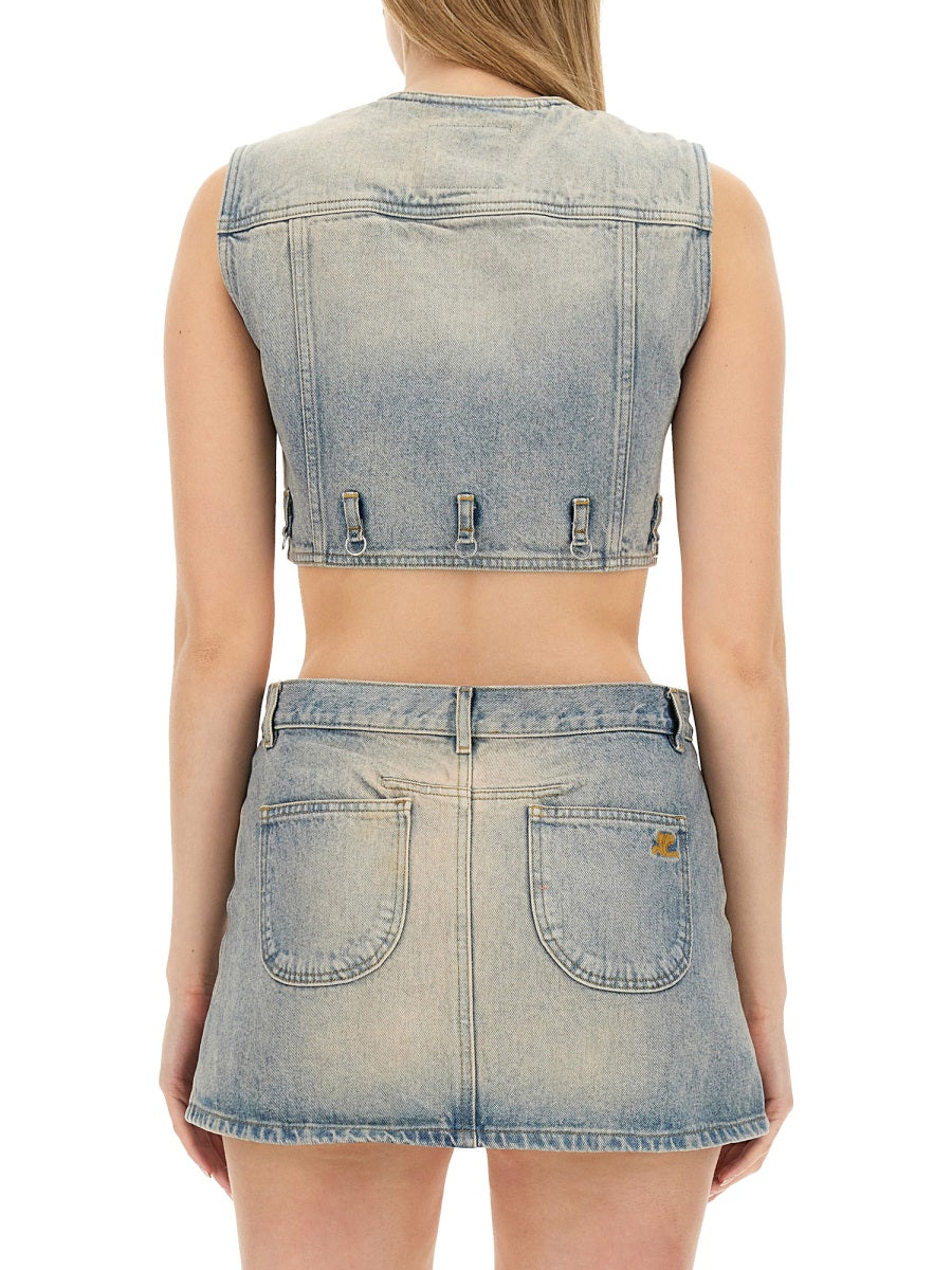 Courreges Women Top Cropped COURREGES