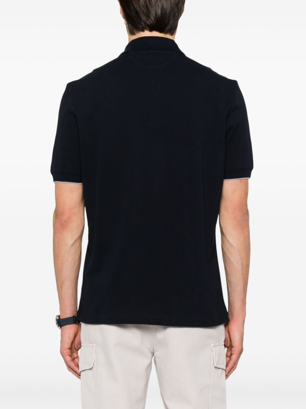 Brunello Cucinelli Men Short Sleeve Polo Shirt With Logo BRUNELLO CUCINELLI