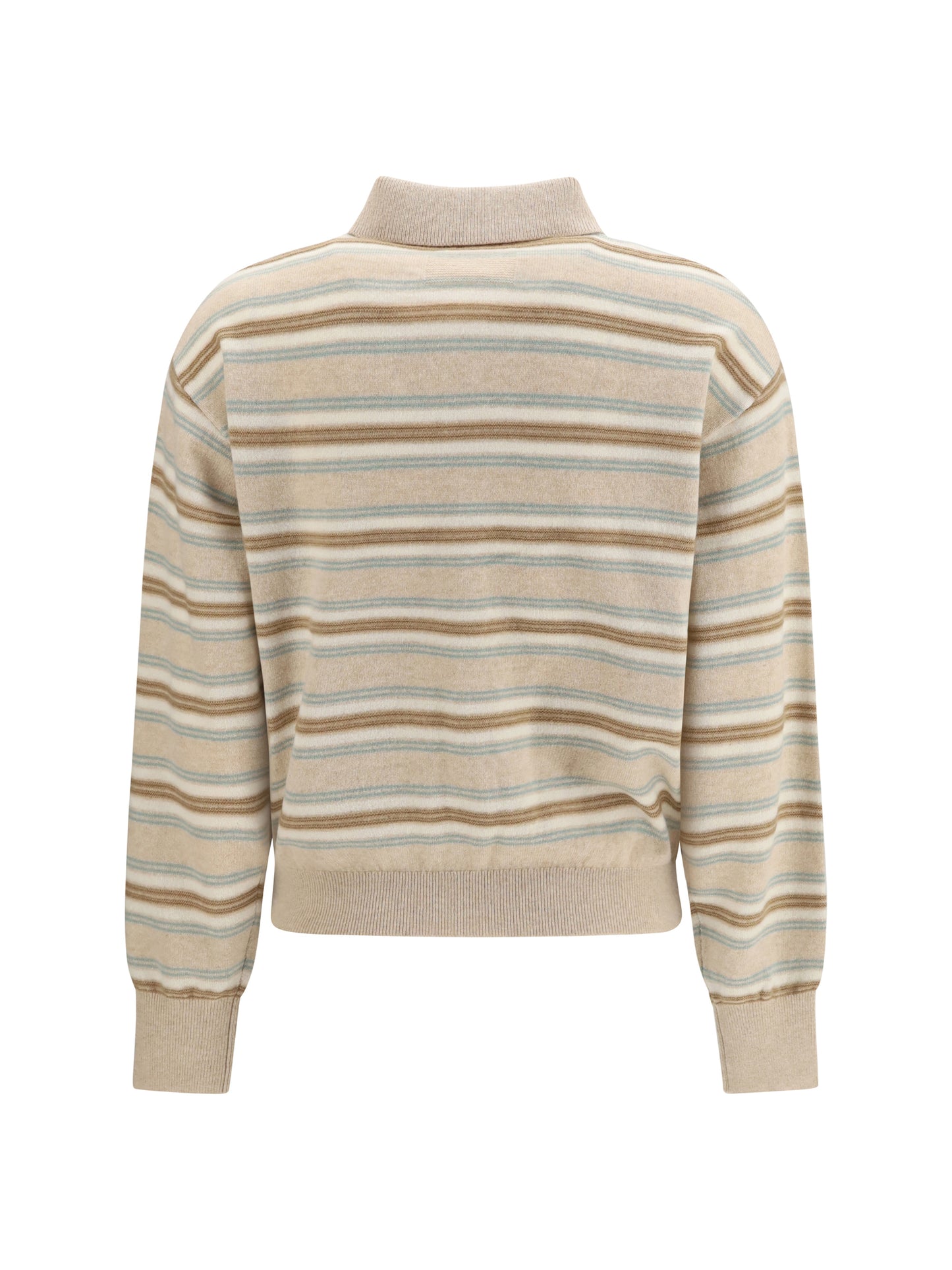 Guest In Residence Women College Striped Polo Sweater GUEST IN RESIDENCE