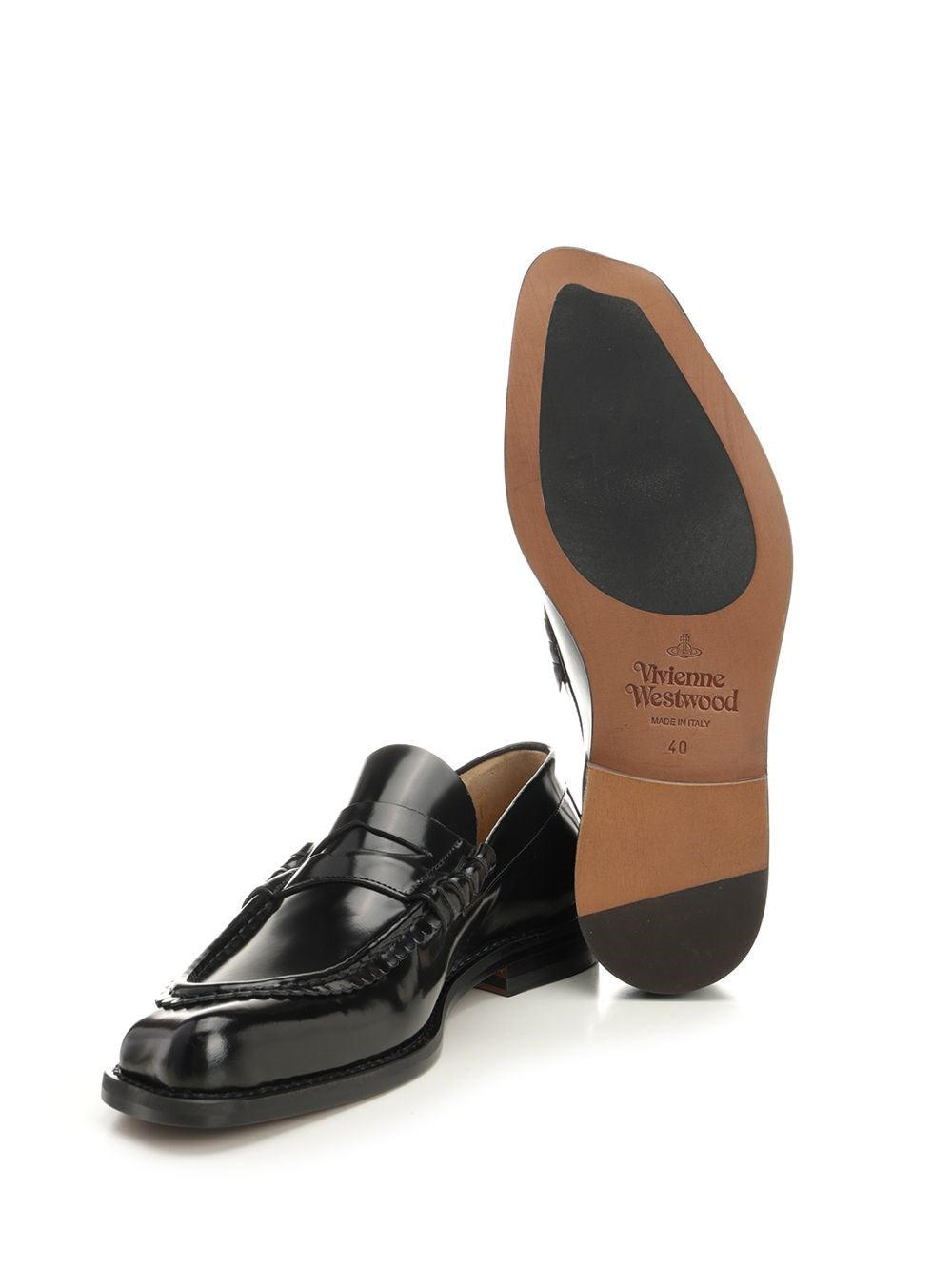 Vivienne Westwood Men Black Coin Moccasin VIVIENNE WESTWOOD