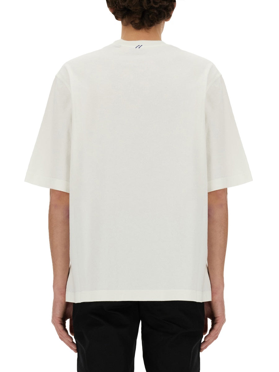 Burberry Men T-Shir With Ekd Patch BURBERRY