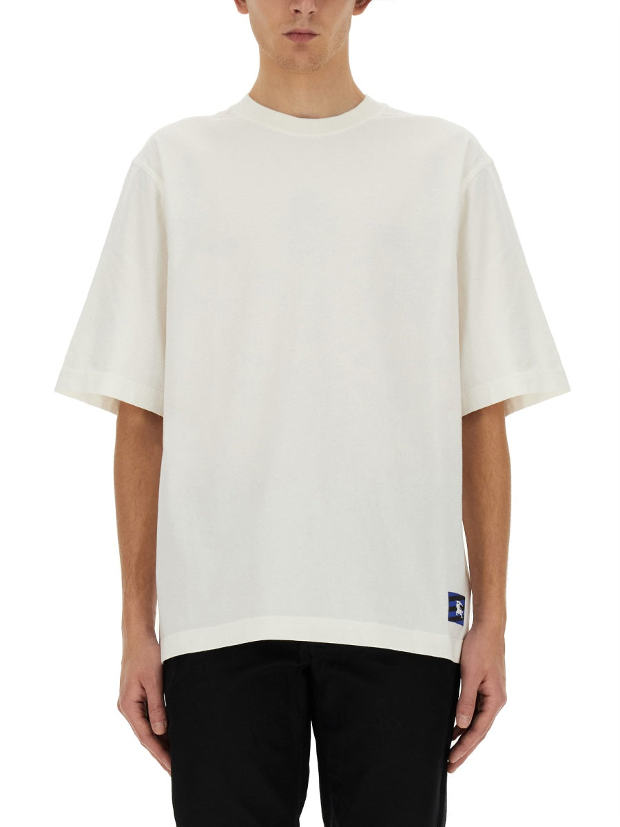 Burberry Men T-Shir With Ekd Patch BURBERRY