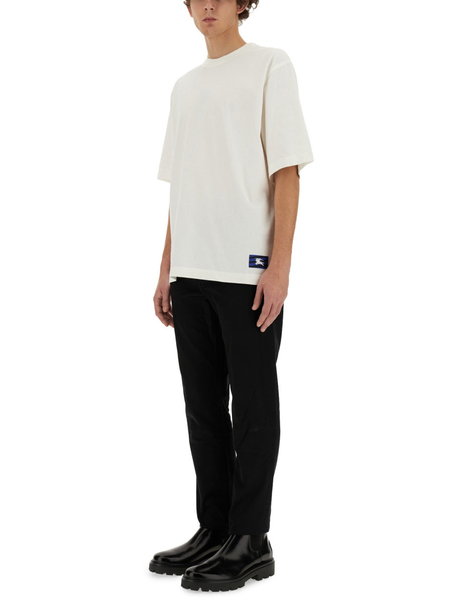 Burberry Men T-Shir With Ekd Patch BURBERRY