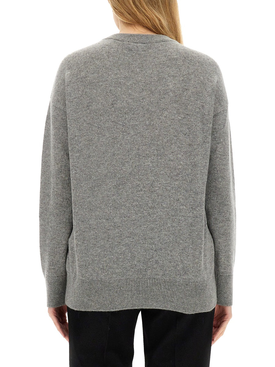 Burberry Women Cashmere Sweater With Kilt Pin BURBERRY