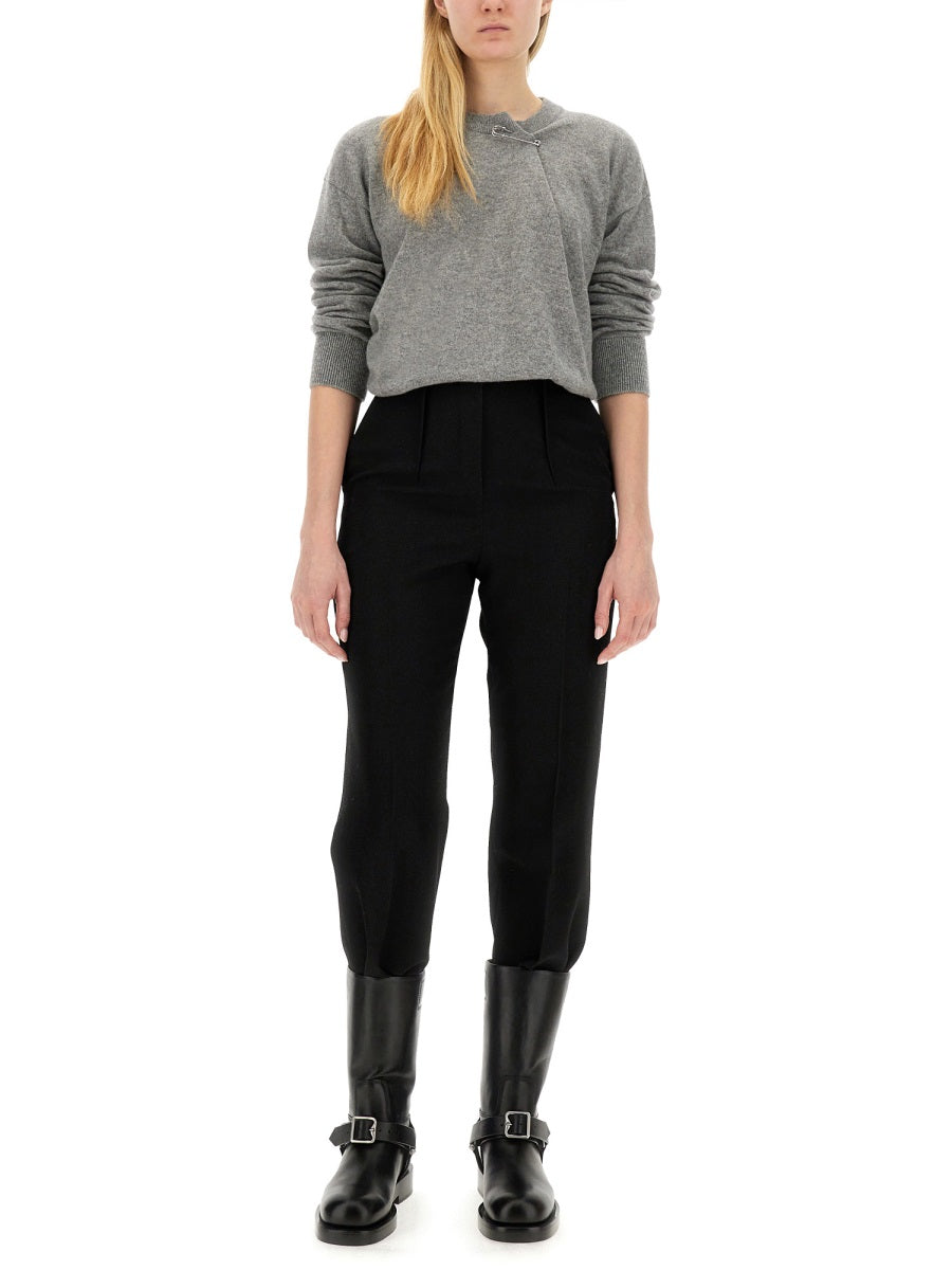 Burberry Women Cashmere Sweater With Kilt Pin BURBERRY