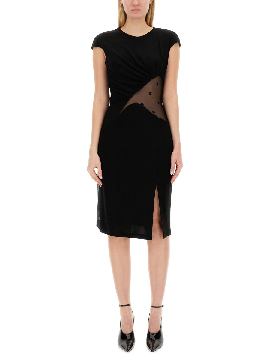 Givenchy Women 4G Crepe And Tulle Dress GIVENCHY