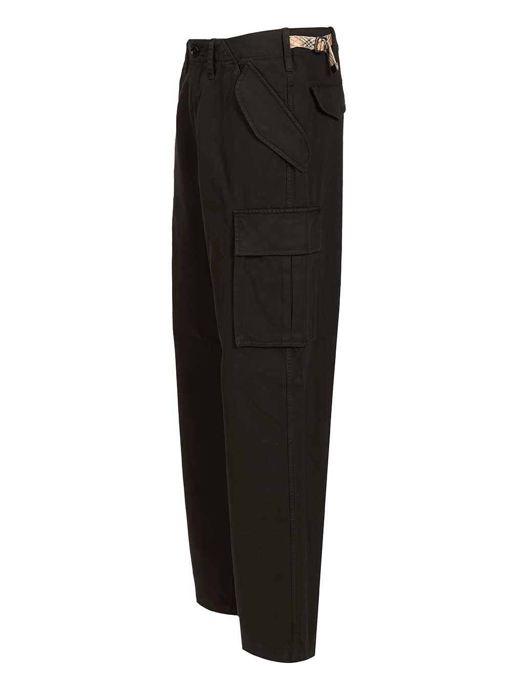 Burberry Men Cargo Trousers Crafted From Cotton Twill BURBERRY
