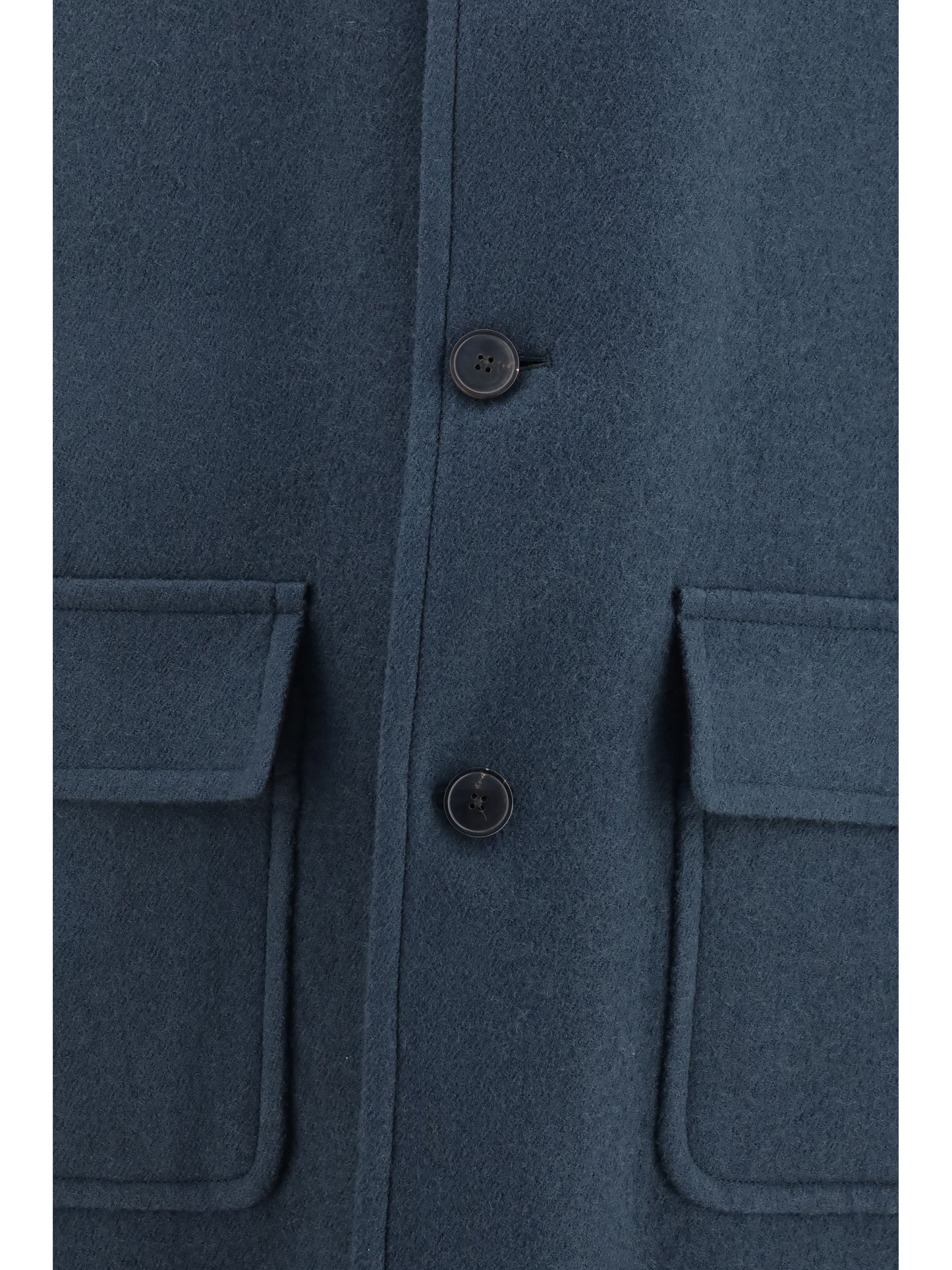 Dries Van Noten Men Long Single-Breasted Coat DRIES VAN NOTEN