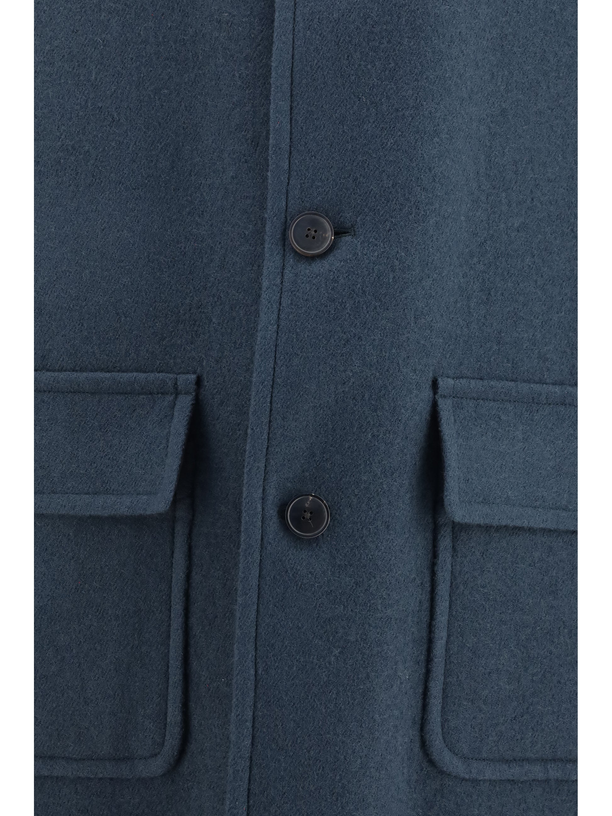 Dries Van Noten Men Long Single-Breasted Coat DRIES VAN NOTEN