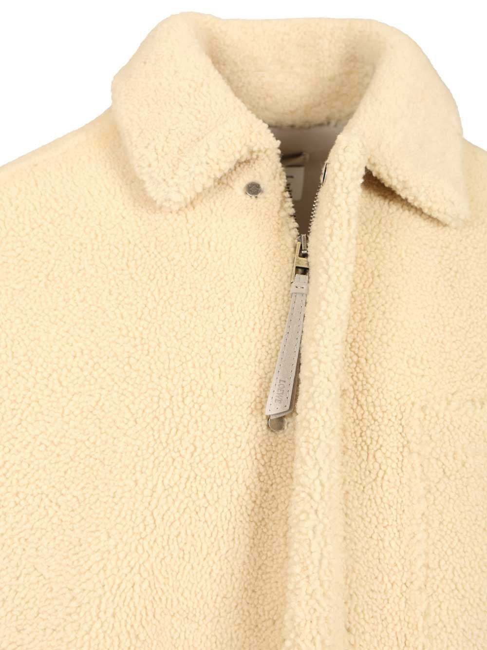 Loewe Men Shearling Overshirt LOEWE