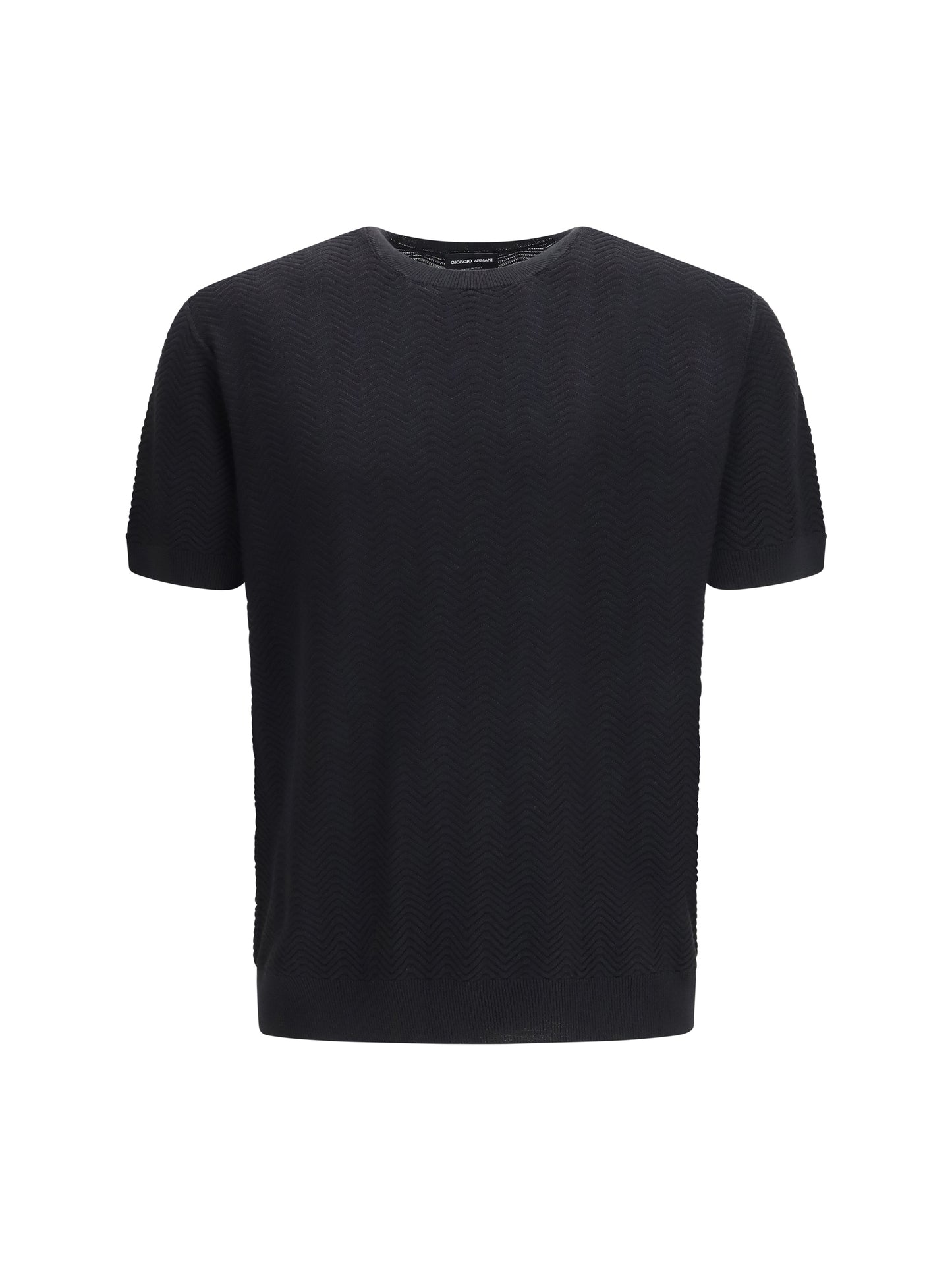 Giorgio Armani Men Short-Sleeved Cotton And Silk Sweater GIORGIO ARMANI