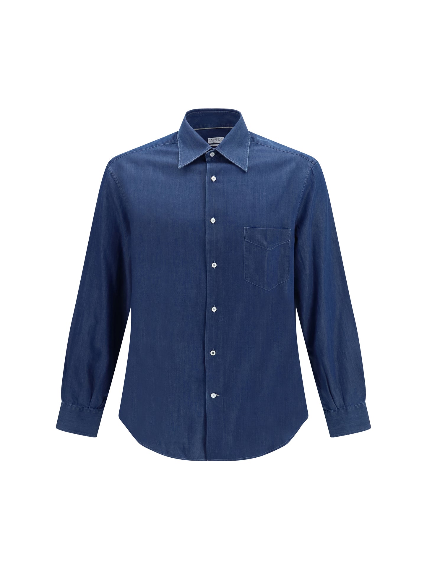 Brunello Cucinelli Men Lightweight Denim Shirt BRUNELLO CUCINELLI