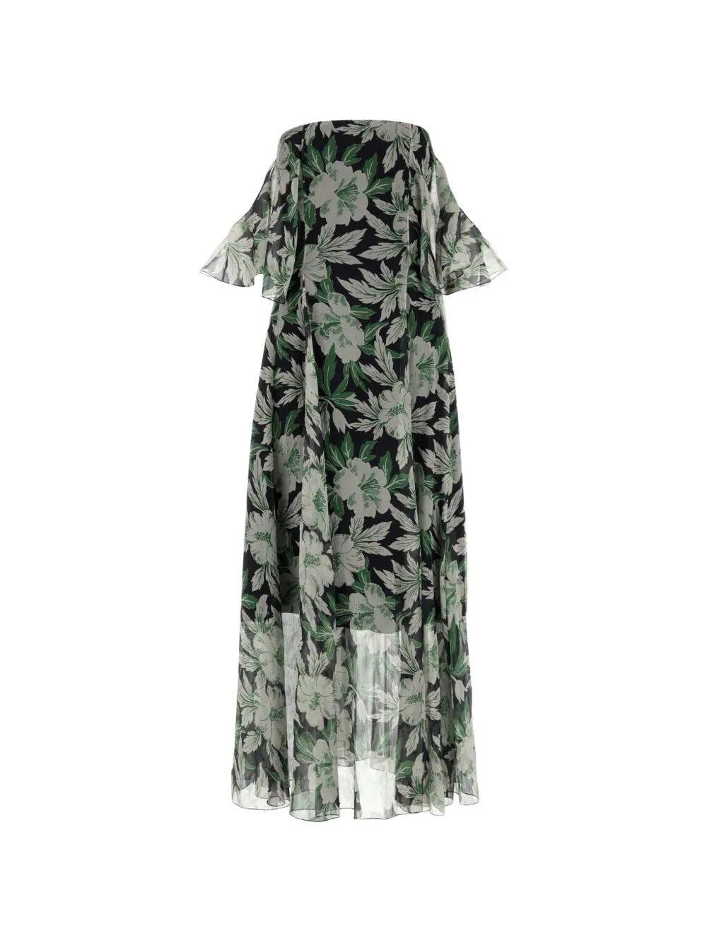 Loewe Women Long Dress With Floral Print LOEWE