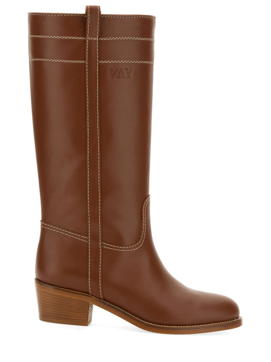 Fay Women Leather Boot FAY