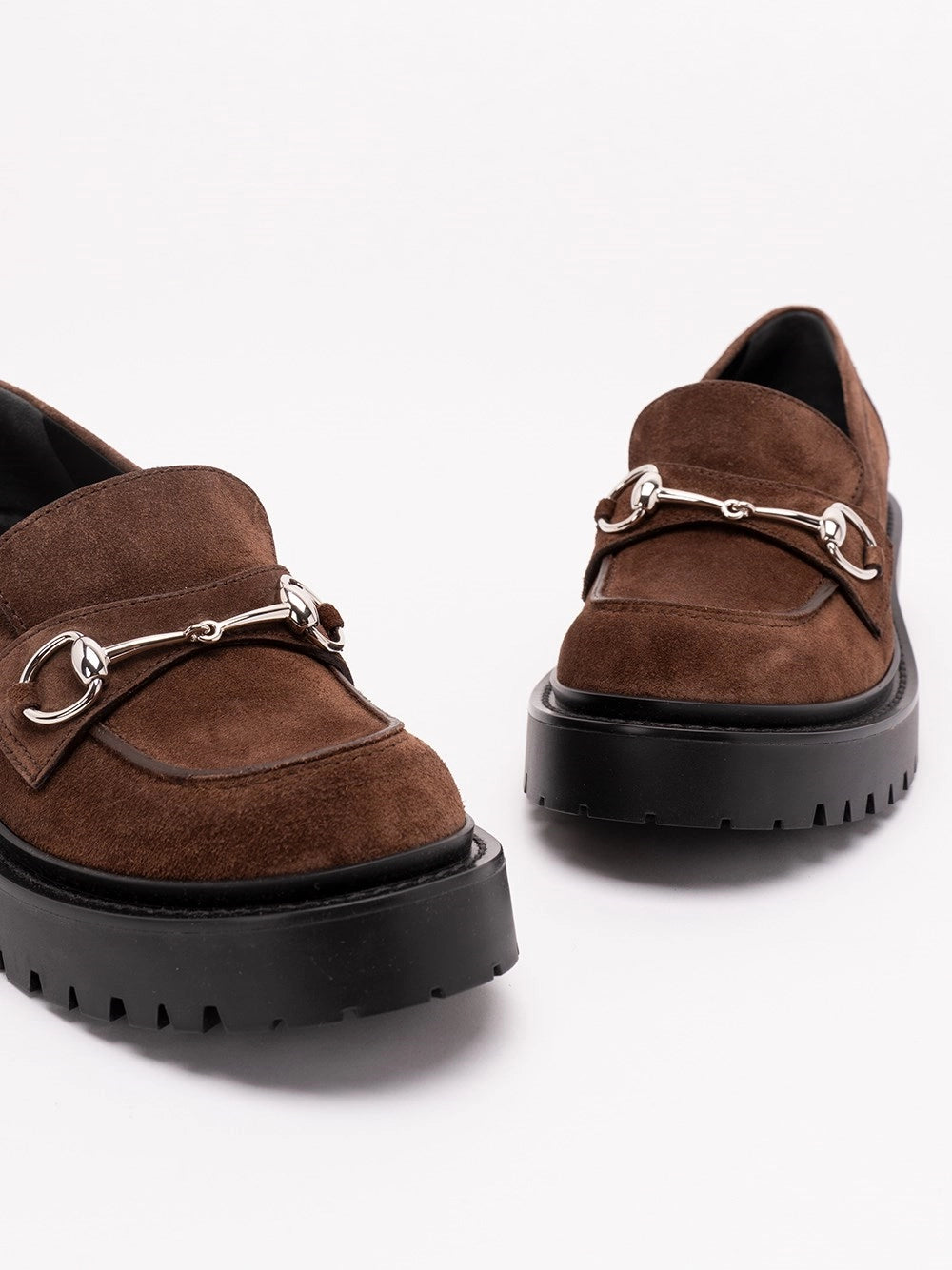 Gucci Women Loafers With Horsebit And Lug Sole GUCCI