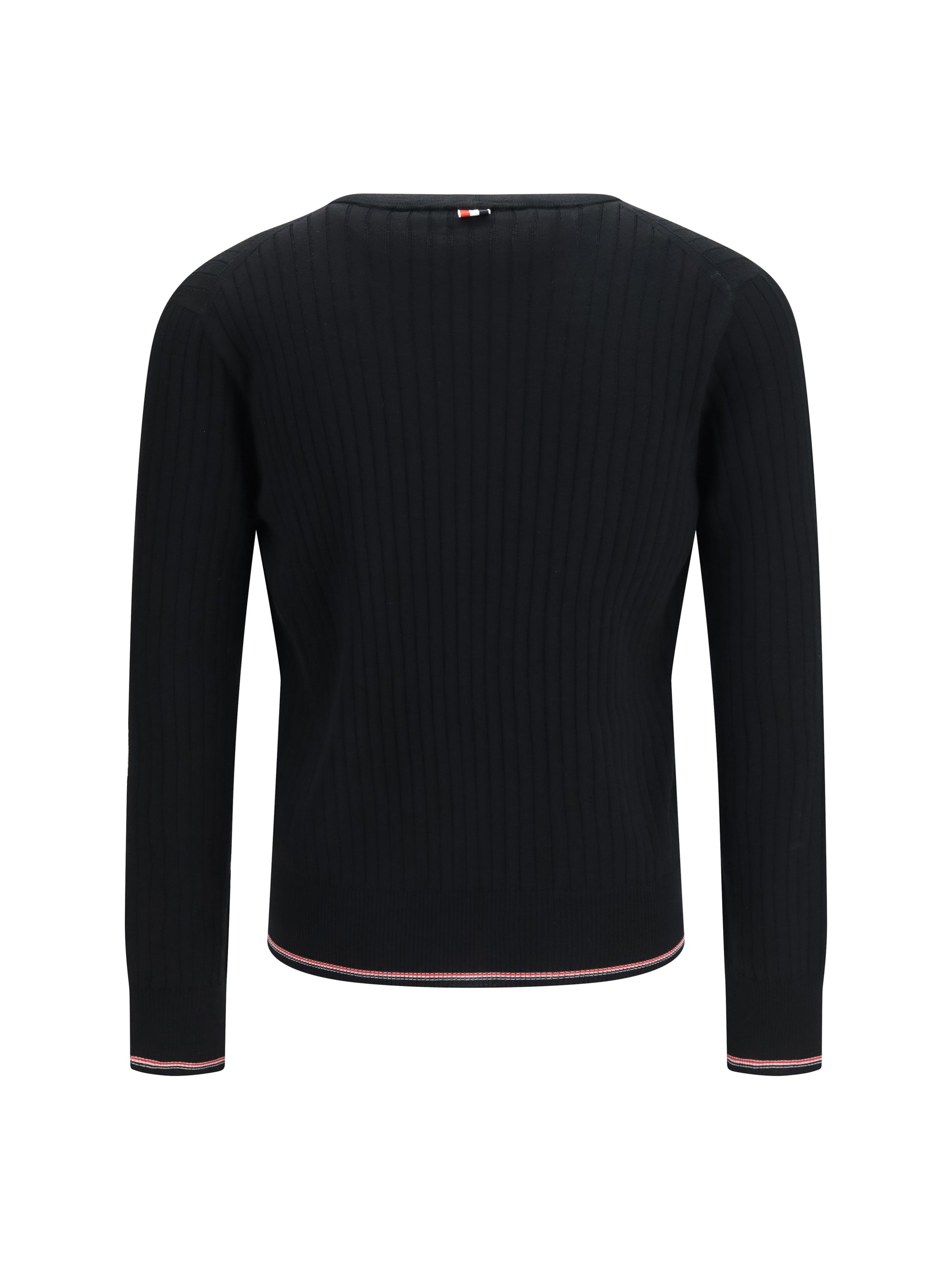 Thom Browne Men Ribbed Merino Wool Cardigan THOM BROWNE