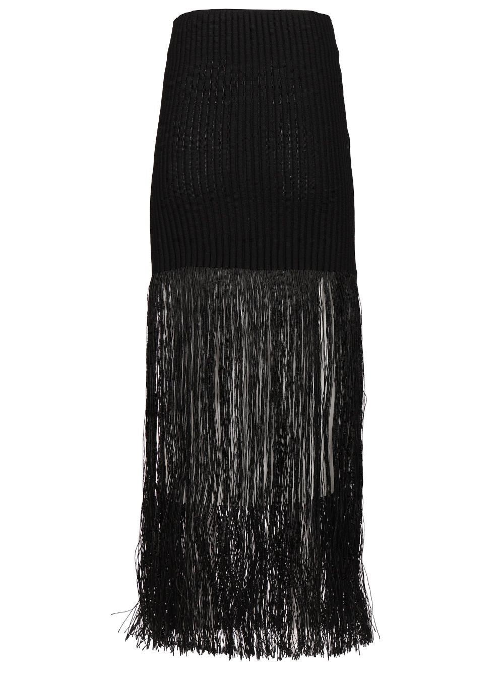 Alaïa Women Tubular Skirt With Fringes ALAIA
