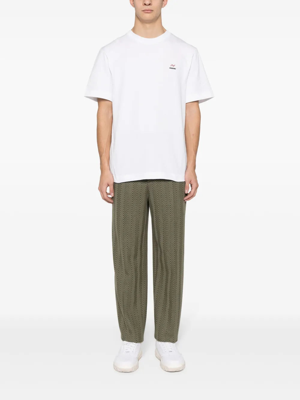 Missoni Men T-Shirt With Embroidered Logo MISSONI