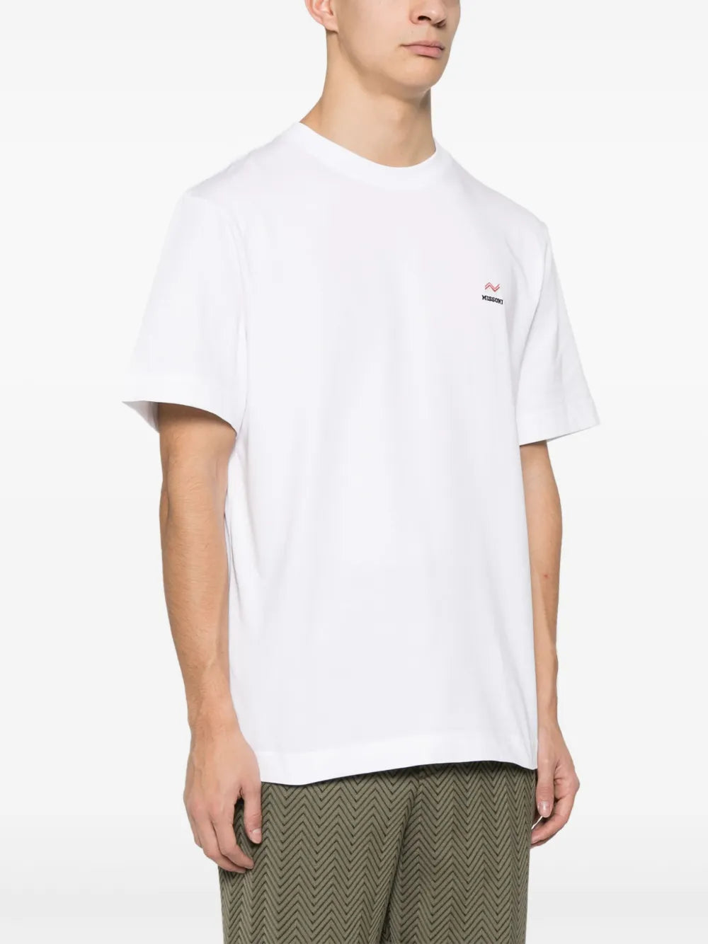 Missoni Men T-Shirt With Embroidered Logo MISSONI