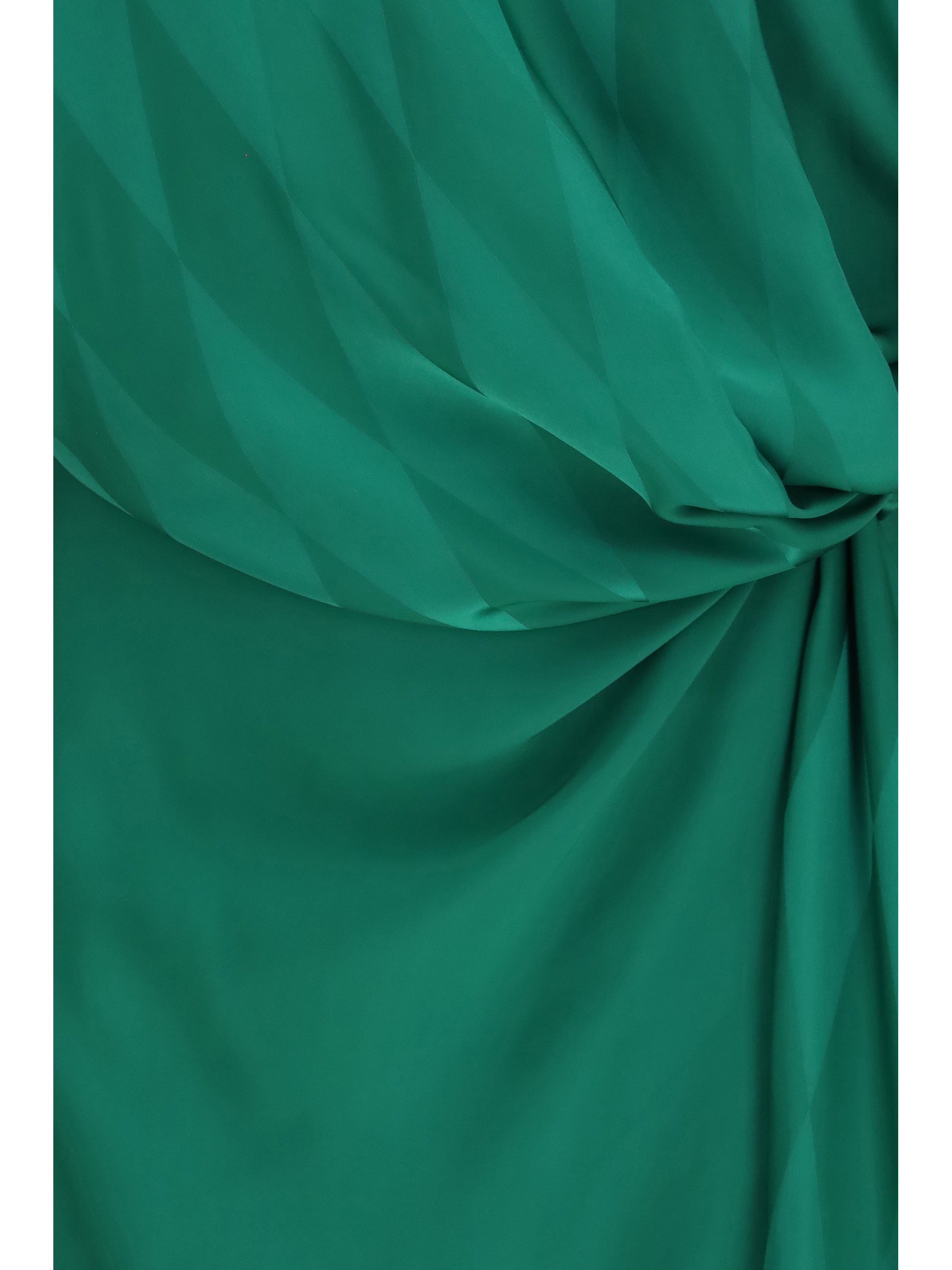 Versace Women Midi Silk Dress With Twist Detail VERSACE
