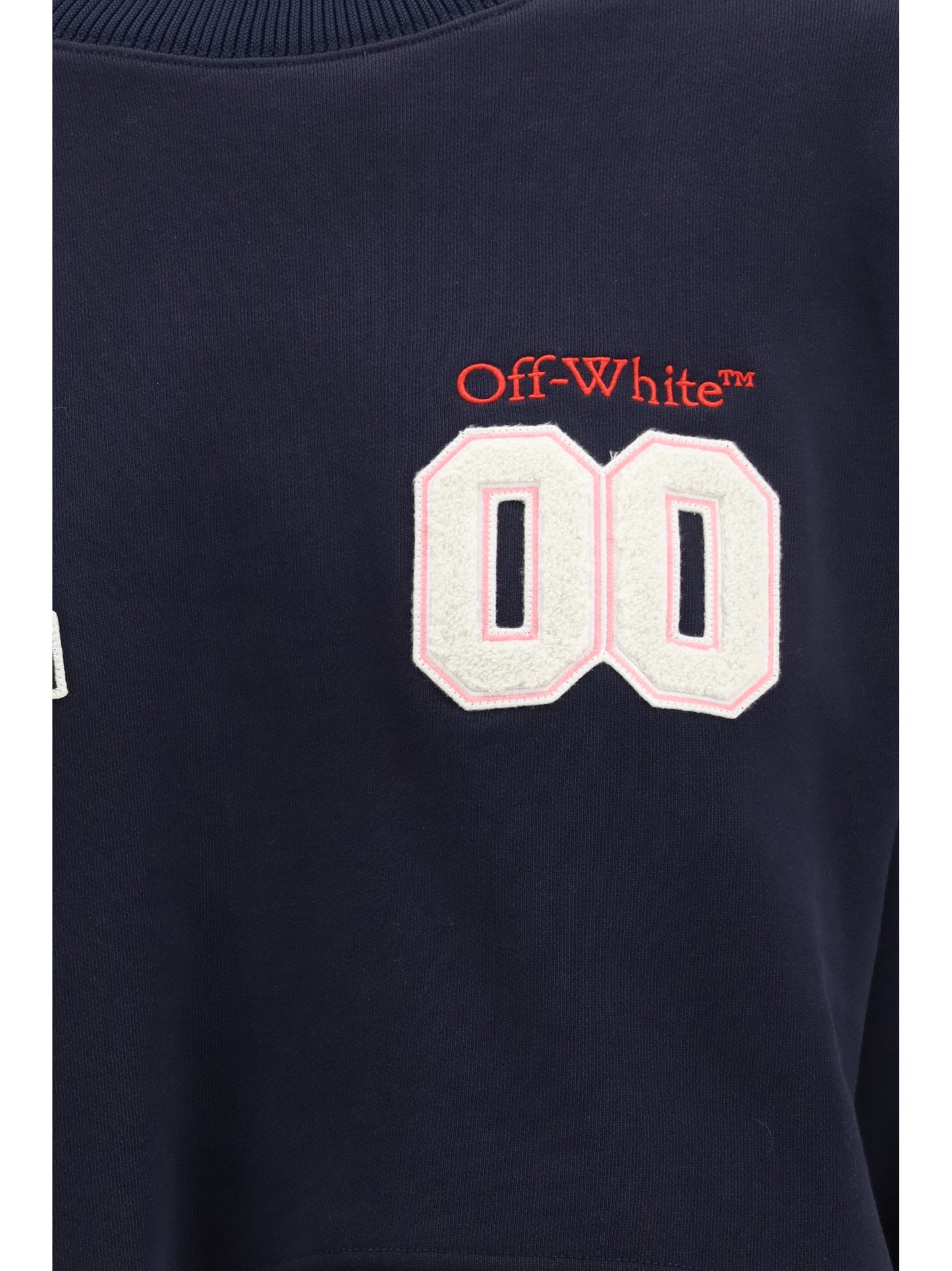 Off-White Women Royal Patch Cropped Sweatshirt OFF-WHITE