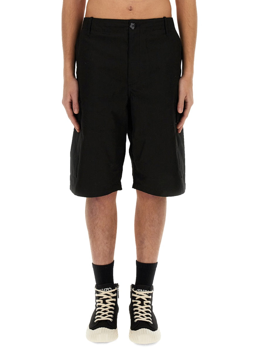 Kenzo Men Cargo Workwear Shorts KENZO