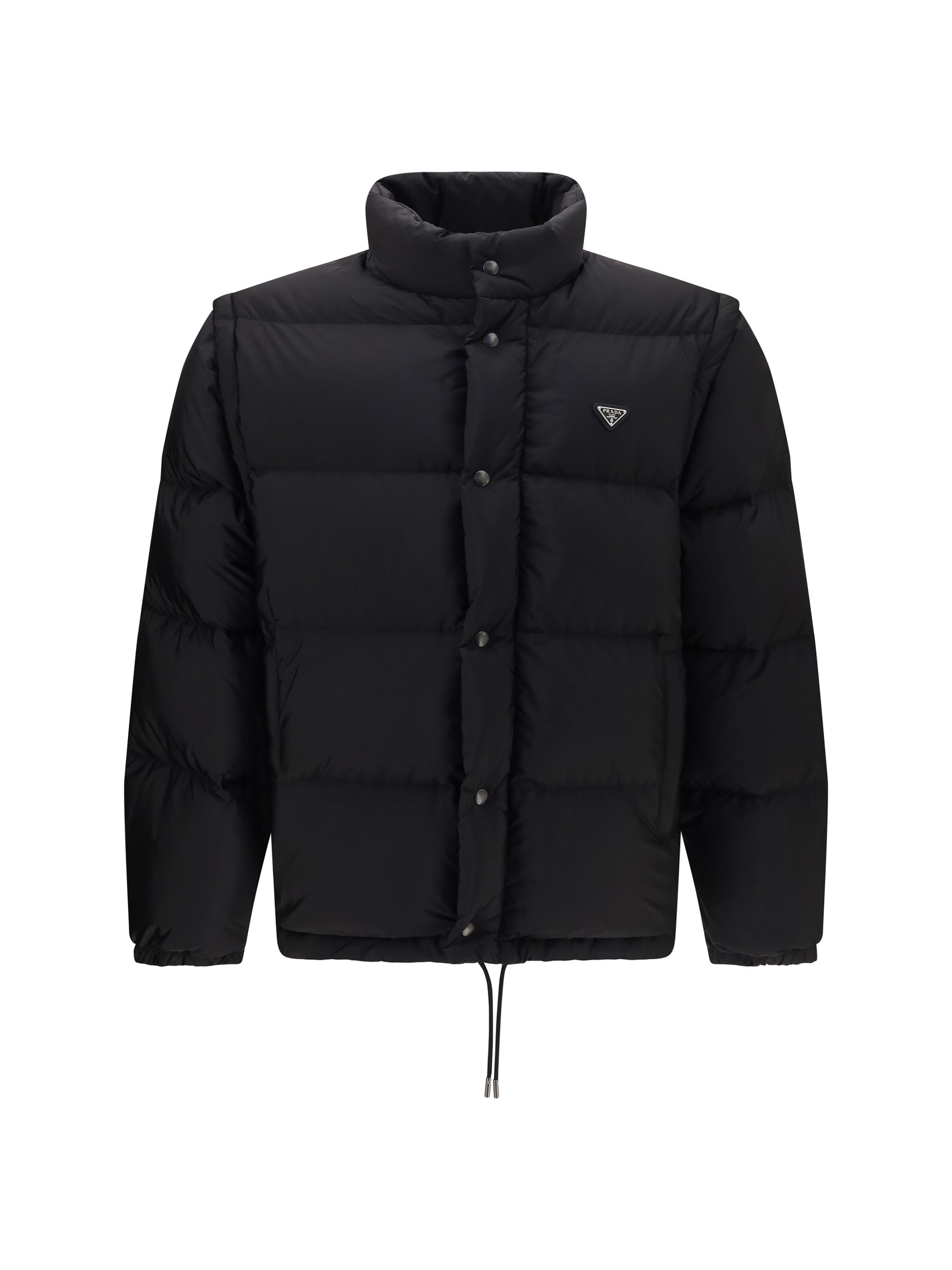 Prada Men Puffer Jacket Re-Nylon With Triangle Logo PRADA