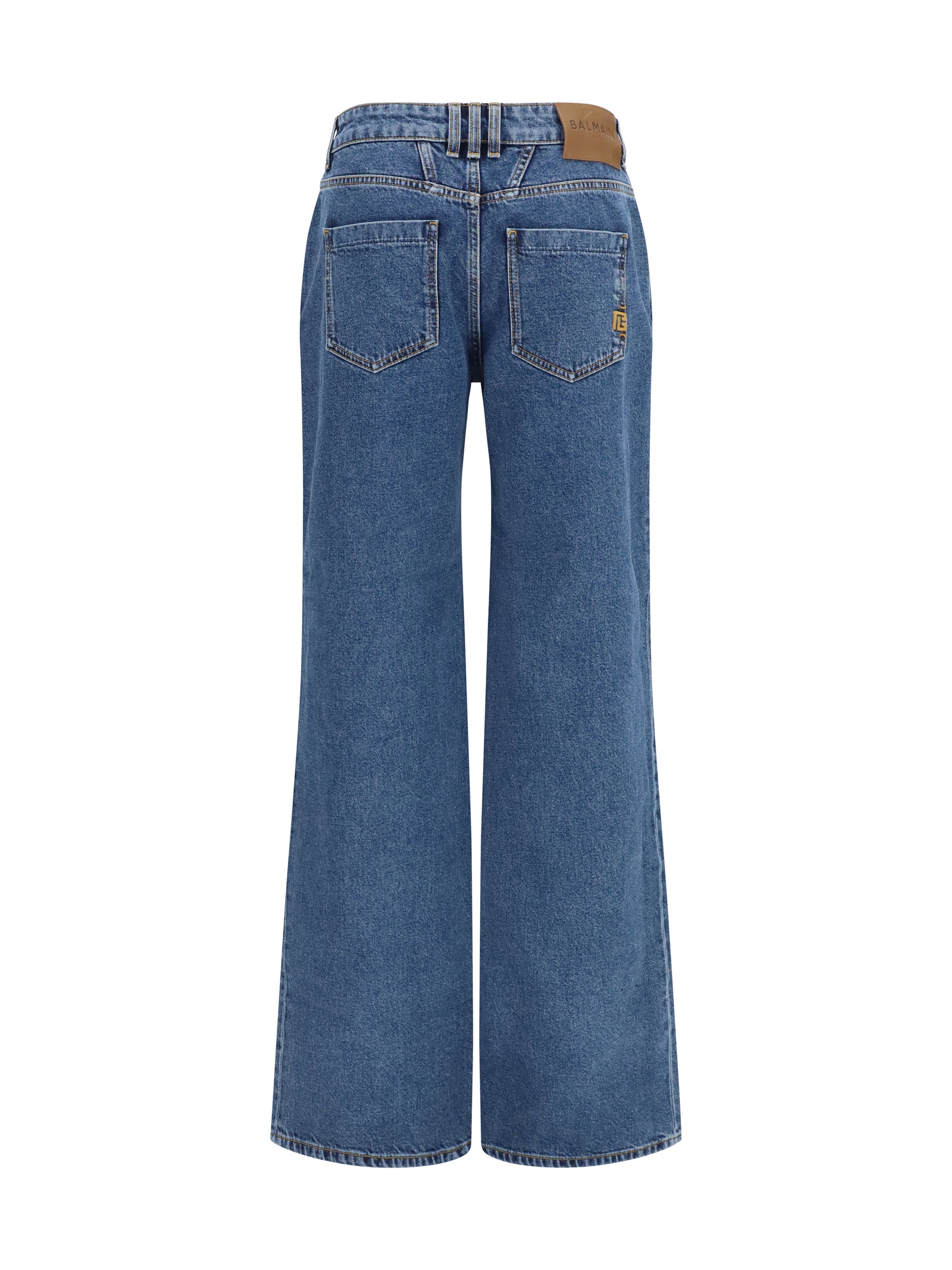 Balmain Women Straight Wide-Leg Jeans BALMAIN